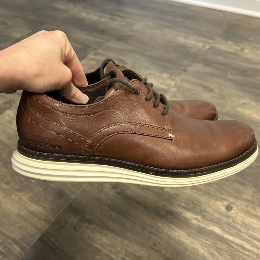 Cole Haan Shoes Men 9‎ Chestnut Originalgrand Cloudfeel Athletic Dress Oxfords